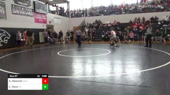 160 lbs Quarterfinal - Anthony Glessner, Bishop McDevitt vs Carter Nace, West Perry