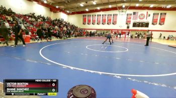 165 lbs Champ. Round 1 - Shane Sanchez, San Joaquin Delta vs Victor Boston, Utah Tech University