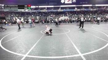 66 lbs Consolation - Levi Thornington, Rams WC vs Colson Andersen, Hammerin Hawks WC