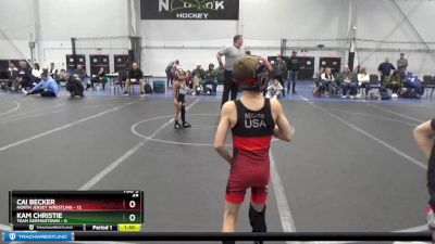 48 lbs Round 1 (4 Team) - Cai Becker, North Jersey Wrestling vs Kam Christie, Team Germantown