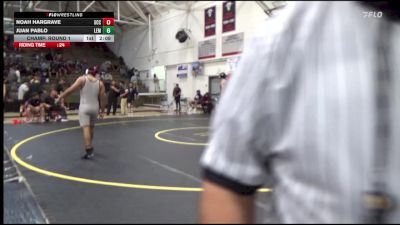 184 lbs Champ. Round 1 - Noah Hargrave, Sacramento City College vs Juan Pablo, Lemoore College