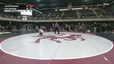 44 lbs 3rd Place - Jackson Merkert, Pottsville vs Cub Cantolina, New Kensington