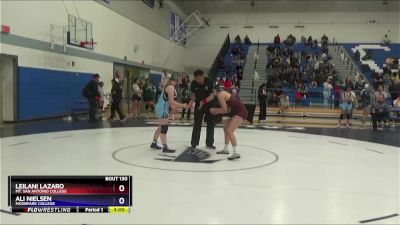 124 lbs Semifinal - Ali Nielsen, Moorpark College vs Leilani Lazaro, Mt. San Antonio College