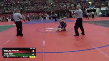 D2-106 lbs Cons. Round 1 - Lyric Dickerson, Miami Trace vs Tate Hisey, St. Marys Memorial