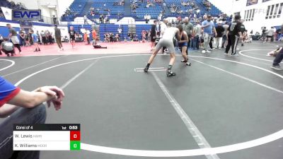 112 lbs Consi Of 4 - Wil Lewis, Harrah Little League Wrestling vs Ka`imikai Williams, Moore JH