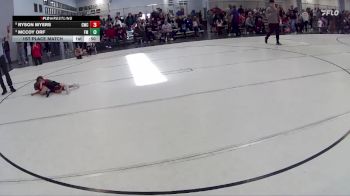 7 lbs 1st Place Match - Ryson Myers, Cavalry Wrestling Club vs McCoy Orf, Fairbury Matmen