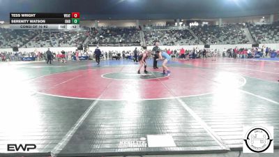 128 lbs Consi Of 16 #2 - Tess Wright, Weatherford vs Serenity Watson, Enid Junior High
