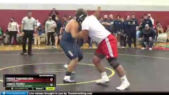 240 lbs Quarterfinal - Moses Tabangcura, SLAM Academy vs Vance Maheu, Lake Mead Christian Accdemy