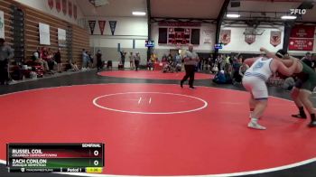 285 lbs Semifinal - Russel Coil, Columbus Community/WMU vs Zach Conlon, Dubuque Hempstead