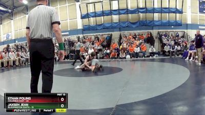 113 lbs Quarters & Wb (16 Team) - Ethan Poling, Columbus East vs Jaxsen Jean, Bloomington South