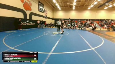 150 lbs Quarterfinal - Braxton Winfrey, Tongue River vs Wyatt Timboe, Jackson Hole