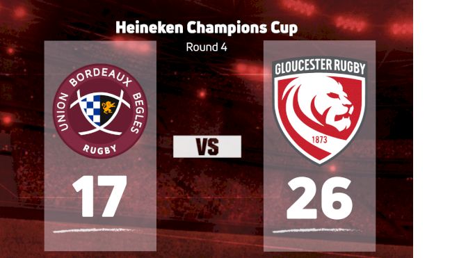 2022 Union Bordeaux Begles vs Gloucester Rugby