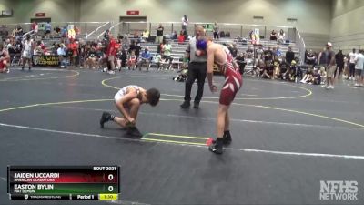 96 lbs Semifinal - Easton Bylin, Mat Demon vs Jaiden Uccardi, American Gladiators