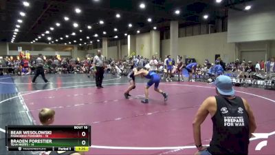 100 lbs Quarters & Wb (16 Team) - Bear Wesolowski, Panhandle Punishers vs Braden Forestier, Team Misfits