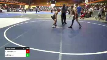 98 lbs Quarterfinal - Logan Vannest, Brighton Wrestling Club vs Alijah Piatz, Gorilla Wrestling Club