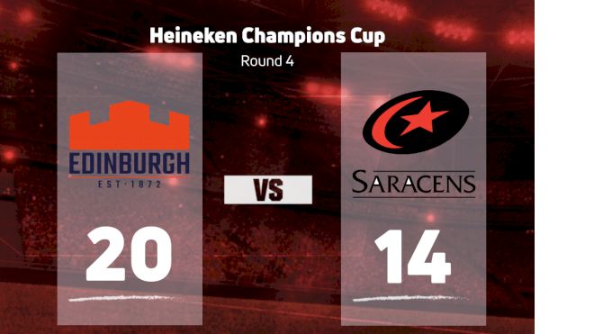 2022 Edinburgh Rugby vs Saracens F.C.