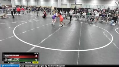 190 lbs Cons. Semi - Morgan Miller, Kansas vs Juliana LeFort, Best Trained Wrestling