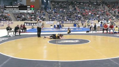 120 lbs Champ. Round 2 - Keaton Dicken, Conner vs Jackson Wells, Harrison County