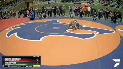 86 lbs Cons. Round 5 - Benito Medelez, Hermiston Wrestling vs Ryker Voss, Roseburg Mat Club/Umpqua Valle