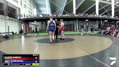 142 lbs Round 3 (6 Team) - Allison Garbacz, Illinois vs Greta Garbuzovas, Georgia