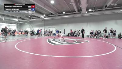 52 lbs Champ. Round 3 - Anthony Bergeron, Ohio vs Lucas Stirling, Camel Kids Wrestling