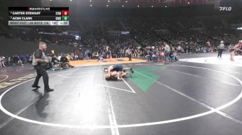 4A Boys 126 lbs Quarterfinal - Acen Clark, Henley Boys vs Carter Stewart, St. Helens Boys