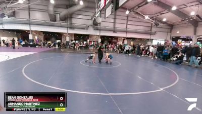 100 lbs Semifinal - Armando Martinez, Takedown-City Wrestling vs Sean Gonzales, Spring Klein Wrestling Club