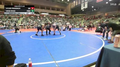 250 lbs Semifinal - Irvin Rivas, Fayetteville Youth Wrestling Club Rhinos vs Kyler Frederick, Searcy Youth Wrestling