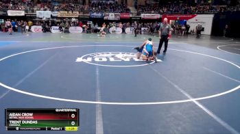 103 lbs Quarterfinal - Aidan Crow, Bethel High School vs Trent Dundas, Cordova