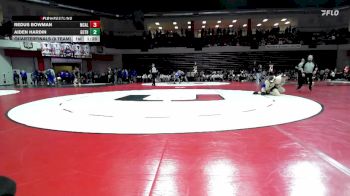 150 lbs Quarterfinals (8 Team) - Aiden Hardin, GUTHRIE vs REDUS BOWMAN, MCALESTER