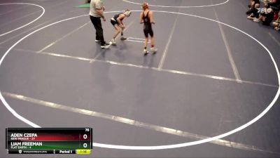 76 lbs Quarterfinals (8 Team) - Aden Czepa, New Prague vs Liam Freeman, Flat Earth