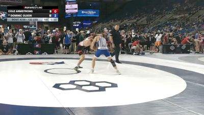 132 lbs Champ. Rd Of 64 - Cole Armstrong, Idaho vs Dominic Olson, Nebraska