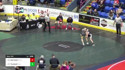 117 lbs Consi Of 32 #2 - Chris Gerheart, Pocono Mtn East vs Cole Tunstall, Shaler