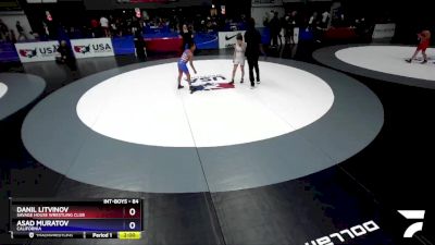 84 lbs Cons. Semi - Danil Litvinov, Savage House Wrestling Club vs Asad Muratov, California