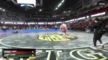 160 lbs Champ. Round 2 - Patrick Lakey, Centennial vs Loren Allen, Borah