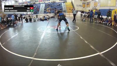 157 lbs Round 2 (8 Team) - Angel Sanchez, Wellington Blue vs Reid Balis, Naperville Central
