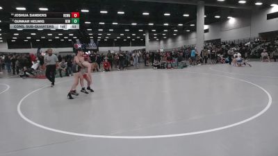 92 lbs Cons. Sub-quarters - Joshua Sanders, Red Cobra Wrestling Academy vs Gunnar Helwig, RT Elite Wrestling