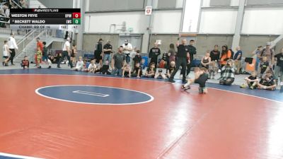 56 lbs Champ. Rd Of 16 - Weston Frye, Deer Park Ironman Wrestling Club vs Beckett Waldo, Lakeland Wrestling Club