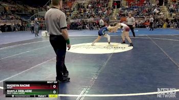 124 lbs Quarterfinal - Madisyn Racine, Minot vs Shayla DeBlaere, West Fargo United