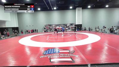 150 lbs Haakon Peterson, Wisconsin Red vs Calder Sheehan, Minnesota Blue