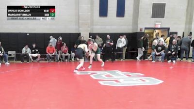145 lbs Quarterfinal - Dahlia Schiller, Northeast Metro Tech/Bishop Fenwick vs Margaret Braun, Nashoba