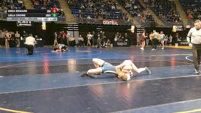 130 lbs Round Of 16 - Brea Beward, Juniata vs Leila Crowe, Knoch