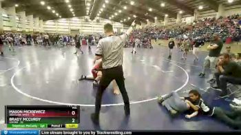150 lbs Quarters & Wb (16 Team) - Mason Mickiewicz, Westlake White vs Brady McCurdy, Uintah