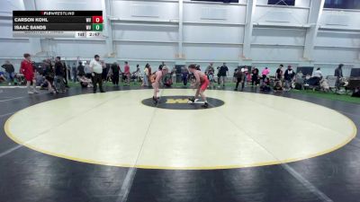 E-171 lbs Quarterfinal - Carson Kohl, WV vs Isaac Sands, WV