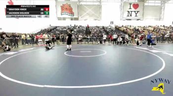 38 lbs 3rd Place Match - Brayden Knox, Journeymen Wrestling Club vs Jackson Dolson, Club Not Listed
