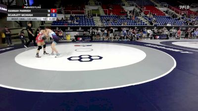 130 lbs Cons. Rd Of 64 - Hannah Parrish, TN vs Scarlett McHugh, OR