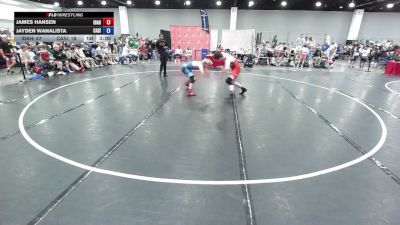 165 lbs James Hansen, Team Idaho vs Jayden Wanalista, California Silver