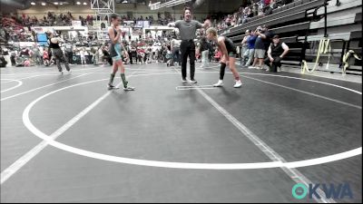 91 lbs 3rd Place - Hattie Foust, Shelton Wrestling Academy vs Temperance Vanvder, Lone Grove Takedown Club