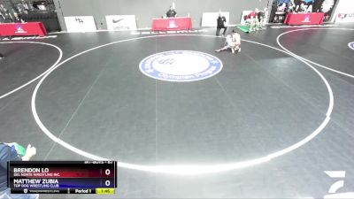 67 lbs Semifinal - Brendon Lo, Del Norte Wrestling Inc. vs Matthew Zubia, Top Dog Wrestling Club