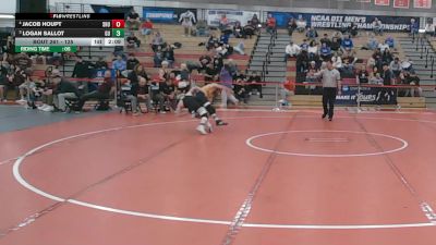 125 lbs 1st Place Match - Jacob Houpt, Seton Hill vs Logan Sallot, Gannon